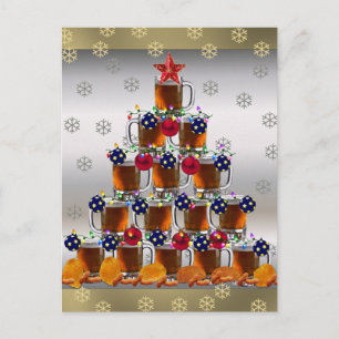 Bier und Chips Postkarte