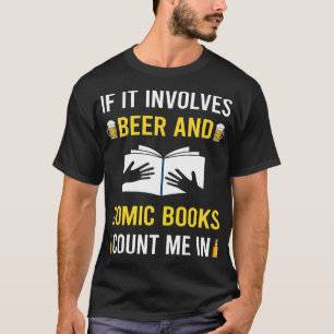 Bier und Comic Bücher Comicen T-Shirt