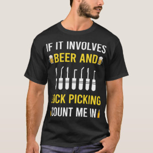 Bier und Dietrich Pick Picker Lockpicking Schloss T-Shirt