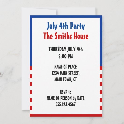 Bier und Feuerwerkskörper 4. Juli Unglaublich witz Einladung (Rückseite)