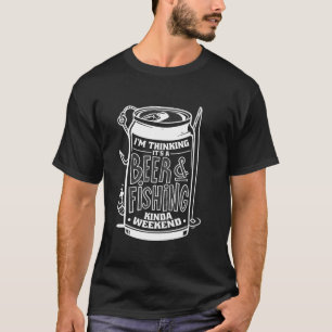 Bier und Fischen Perfekte Kombination von Bier und T-Shirt