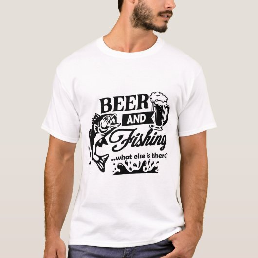 Bier-und-Fischen-was-sonst-ist-da T-Shirt (Vorderseite)