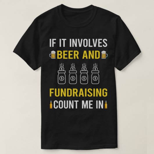 Bier- und Fundraising-Fundraiser T-Shirt (Design vorne)