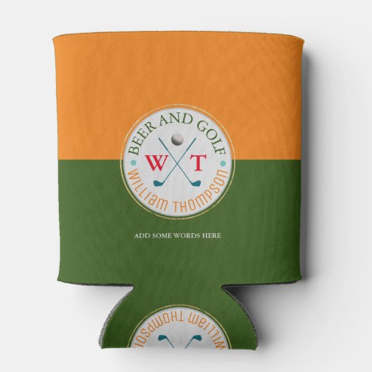 BIER UND GOLF DOSENKÜHLER (Rückseite)