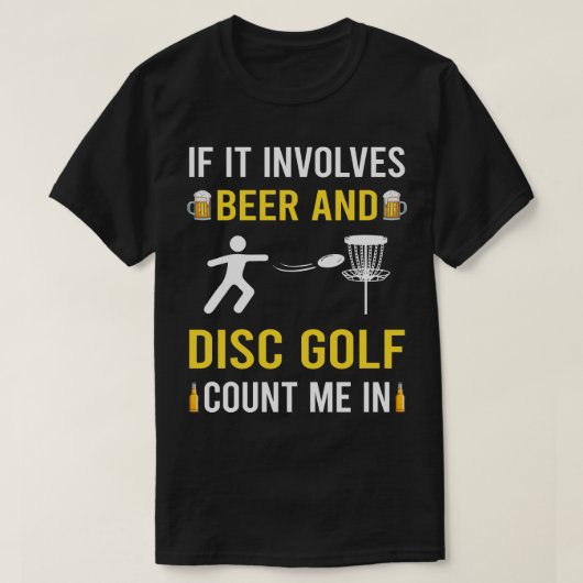 Bier und Golf T-Shirt (Design vorne)