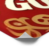 Bier und GRILLEN gemeinsam Sommerzeit Poster (Ecke)