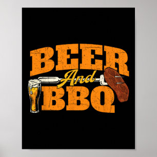 Bier und Grillen - Grillgrill Pitmaster Byrbecue L Poster