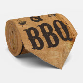 Bier und GRILLEN Krawatte (Gerollt)