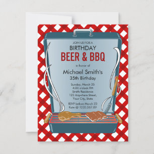 Bier und GRILLEN Party Einladung