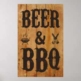 Bier und GRILLEN Poster