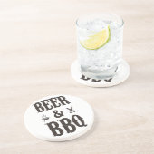 Bier und GRILLEN Sandstein Untersetzer (Seite)