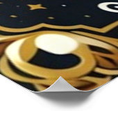 Bier und GRILLEN zusammen Poster (Ecke)