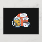 Bier und Kaffee Postkarte (Vorderseite)
