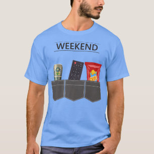 Bier- und Kartoffelchips, Wochenende, Spaß und Spa T-Shirt
