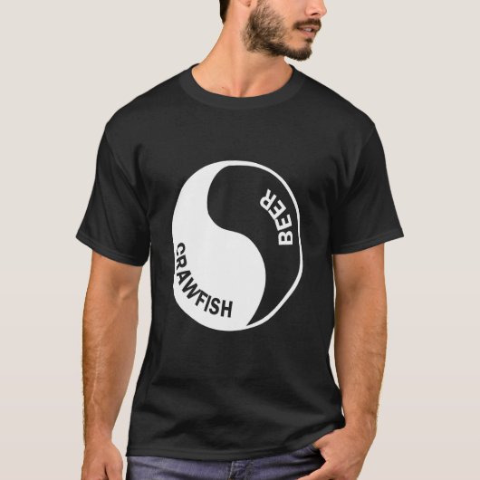 Bier und Langusten Grafikdesign T-Shirt (Vorderseite)