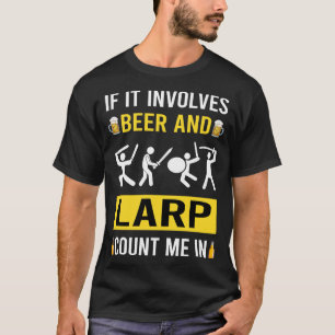 Bier Und Larp Larping RPG Rollenspiel Rollenspiele T-Shirt