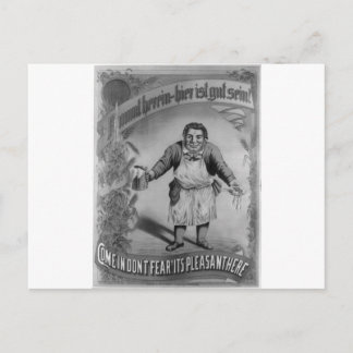 Bier und Lebensmittel 1887 Postkarte