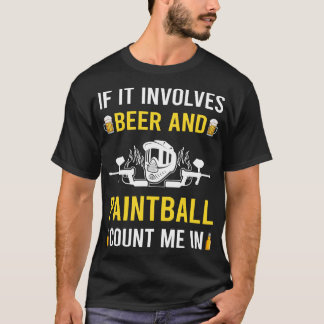 Bier und Paintball T-Shirt