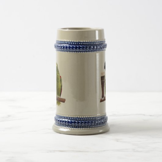 Bier und Papagei Bierglas (Mittel)