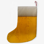 Bier und personalisiertes Monogramm-Logo Kleiner Weihnachtsstrumpf (Rückseite)