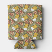 Bier und Pizza Graphic Dosenkühler (Rückseite)
