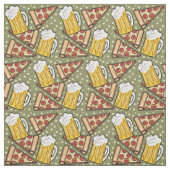 Bier und Pizza Graphtern v3 Stoff (Muster)