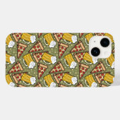 Bier und Pizza Lovers Case-Mate iPhone Hülle (Rückseite (Horizontal))