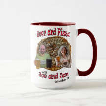 Bier und Pizza mit Joe und Jan - Tasse