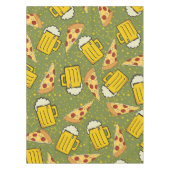 Bier und Pizza Muster Tischdecke (Vorderseite)
