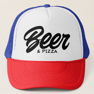 Bier und Pizza Trucker Hat Truckerkappe