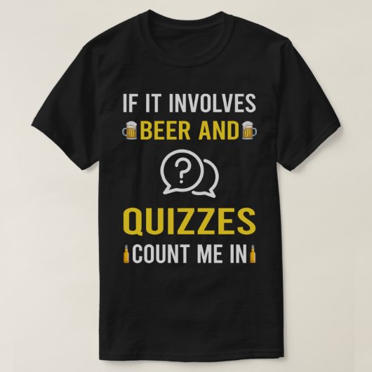 Bier und Quizquiz T-Shirt (Design vorne)