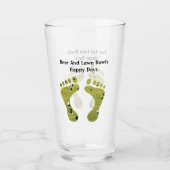 Bier- und Rasenschale, glückliche Tage, Glas (Vorderseite)