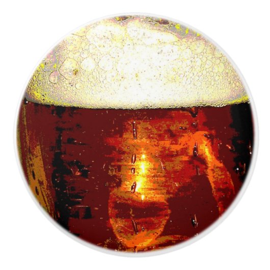 Bier-und Schaum-Keramik-Griff Keramikknauf (Vorderseite)