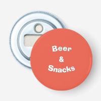 Bier und Snacks - individueller Slogan