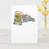 Bier und Strand Karte (Gelbe Blume)