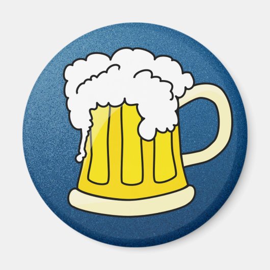 Bier und Tasse Magnet (Vorne)