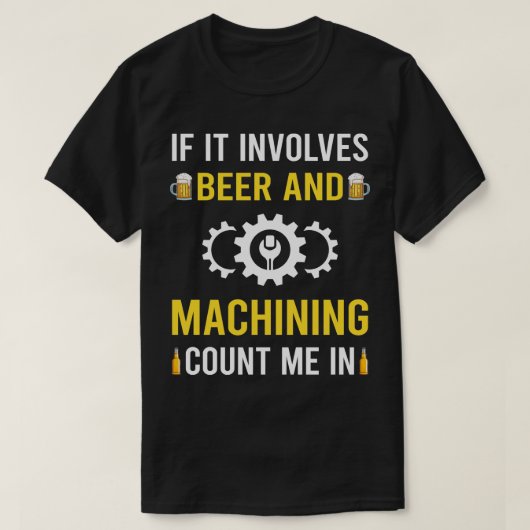 Bier und Verarbeitung T-Shirt (Design vorne)