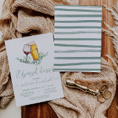 Bier und Wein Probe Abendessen Einladung