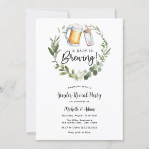 Bier und Windeln Einladung