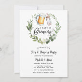 Bier- und Windeln-Party Einladung (Vorderseite)