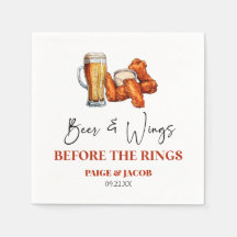 Bier und Wings vor dem Proben-Dinner für die Ringe