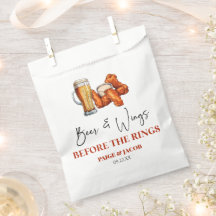 Bier und Wings Vor dem Rings-Probeessen