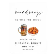 Bier und Wings vor dem Rings-Probeessen