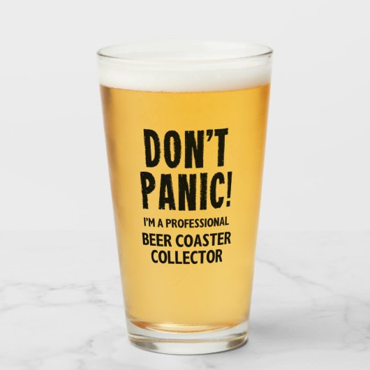 Bier-Untersetzer-Sammler Glas (Vorne (Gefüllt))