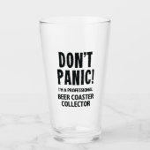 Bier-Untersetzer-Sammler Glas (Vorderseite)