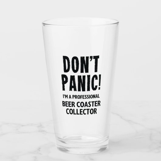 Bier-Untersetzer-Sammler Glas (Vorderseite)