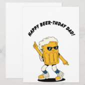 Bier Vater Funny Happy Birthday Card (Vorne/Hinten)
