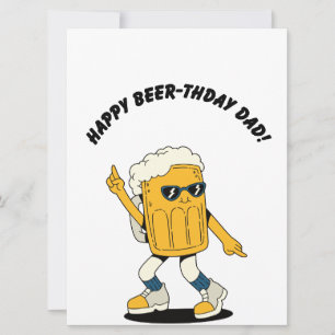 Bier Vater Funny Happy Birthday Card