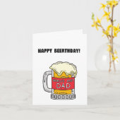 Bier Vater Pun Funny Geburtstag Karte (Gelbe Blume)