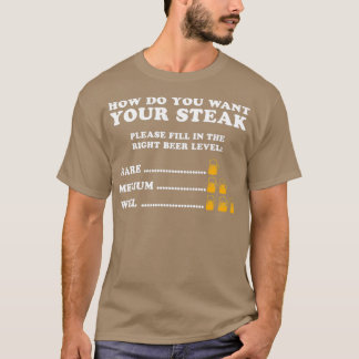 Bier Vater Shirt Steak füllen in Bier Geschenk